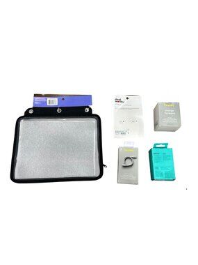 Assorted Electronics & Accessories Bundle: Tablet Pouch, Heyday Wall Charger, Ch